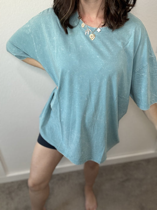 Blue Boyfriend Tee